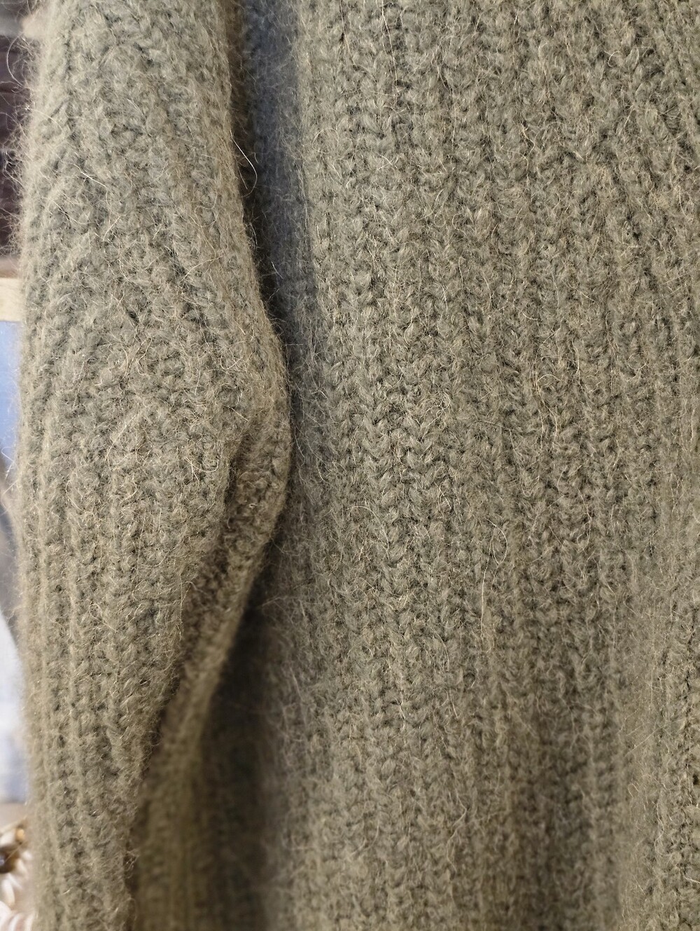 Jenni Kayne Cocoon Cardigan | Olive Green | L | Alpaca Wool Blend - Picture 10 of 11
